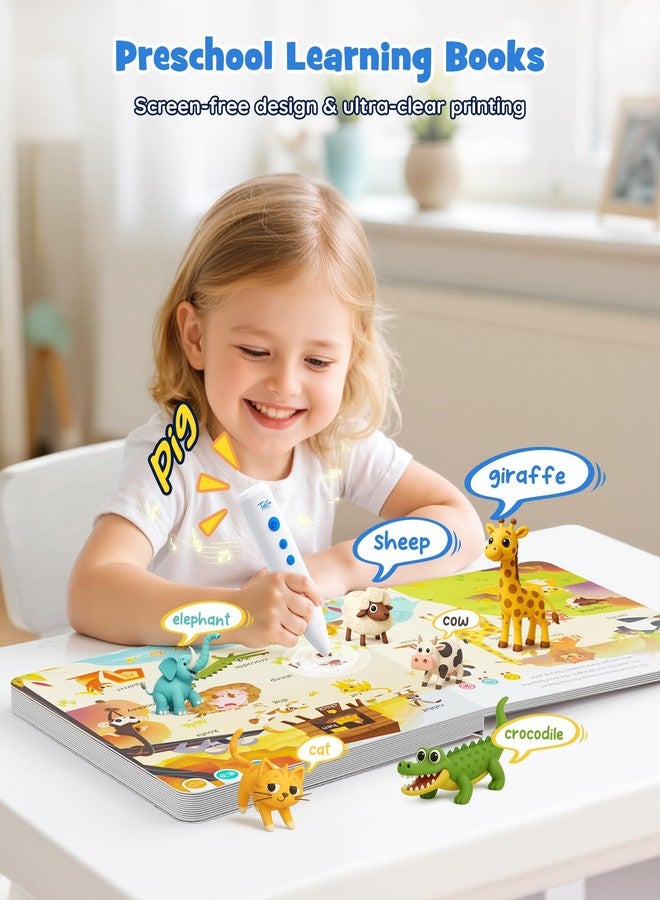TEKFUN Talking Pen Books Sets, Learn to Read Sound Words Books with 500+ Interactive Games, Toddler Educational Birthday Gifts, Autism Sensory Games for Ages 1 2 3 4 5 6 - Image 2